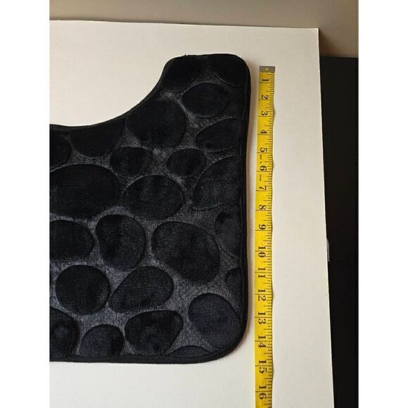 Bath Mat Set 2pc Black Pebble - Picture 8 of 8